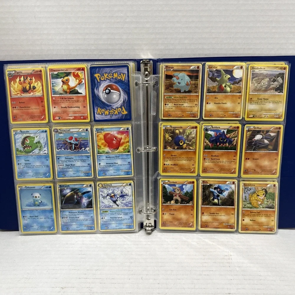 Pokemon Binder Lot Collection Of 185 Cards Illustration Rares Full Arts, Basics